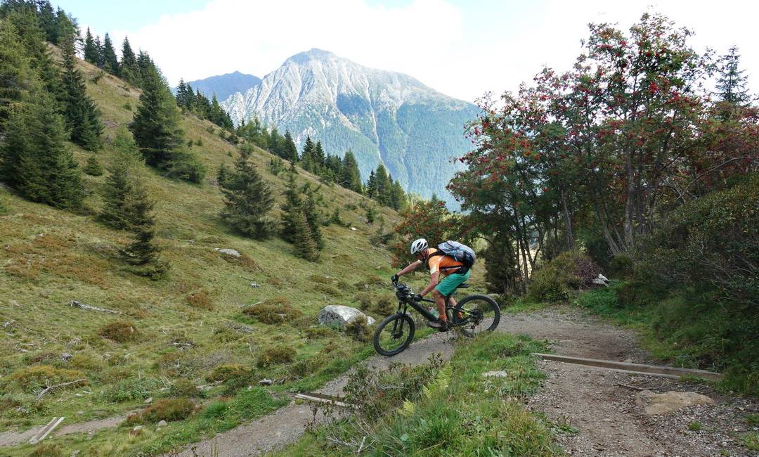 Abfahrt vom Valler Jöchl zur Nockalm