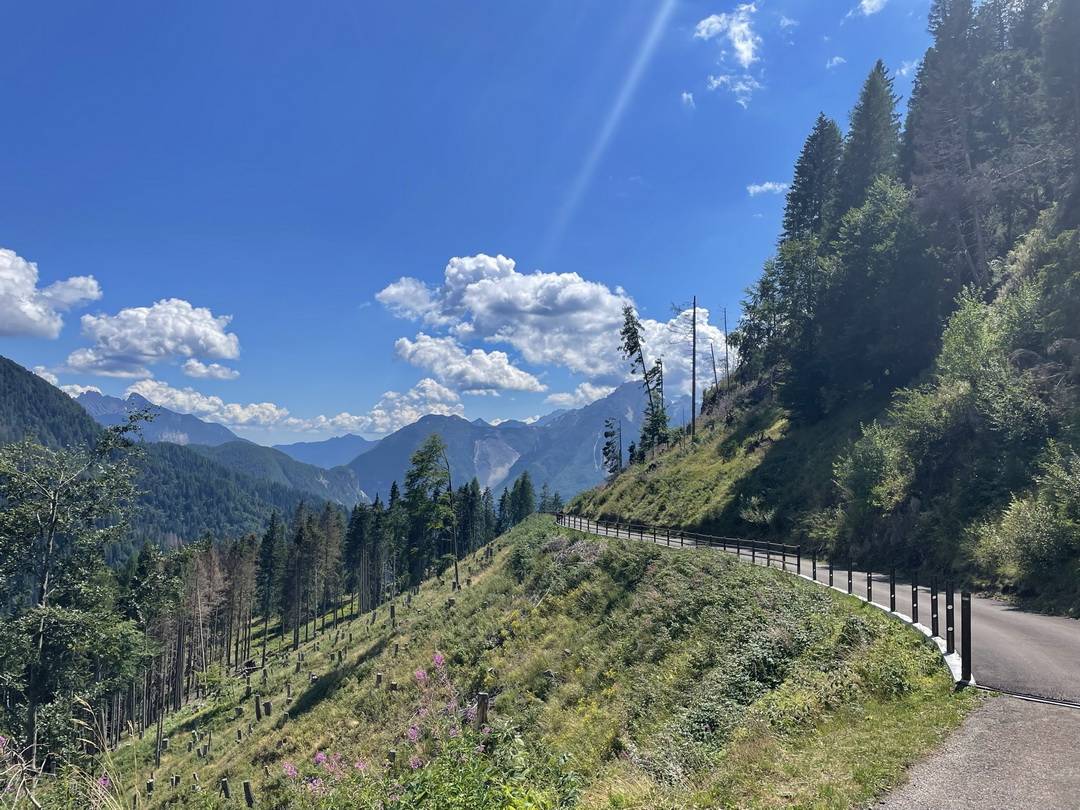 Abfahrt Talamini Abfahrt vom Rifugio Talamini ins Zoldo-Tal