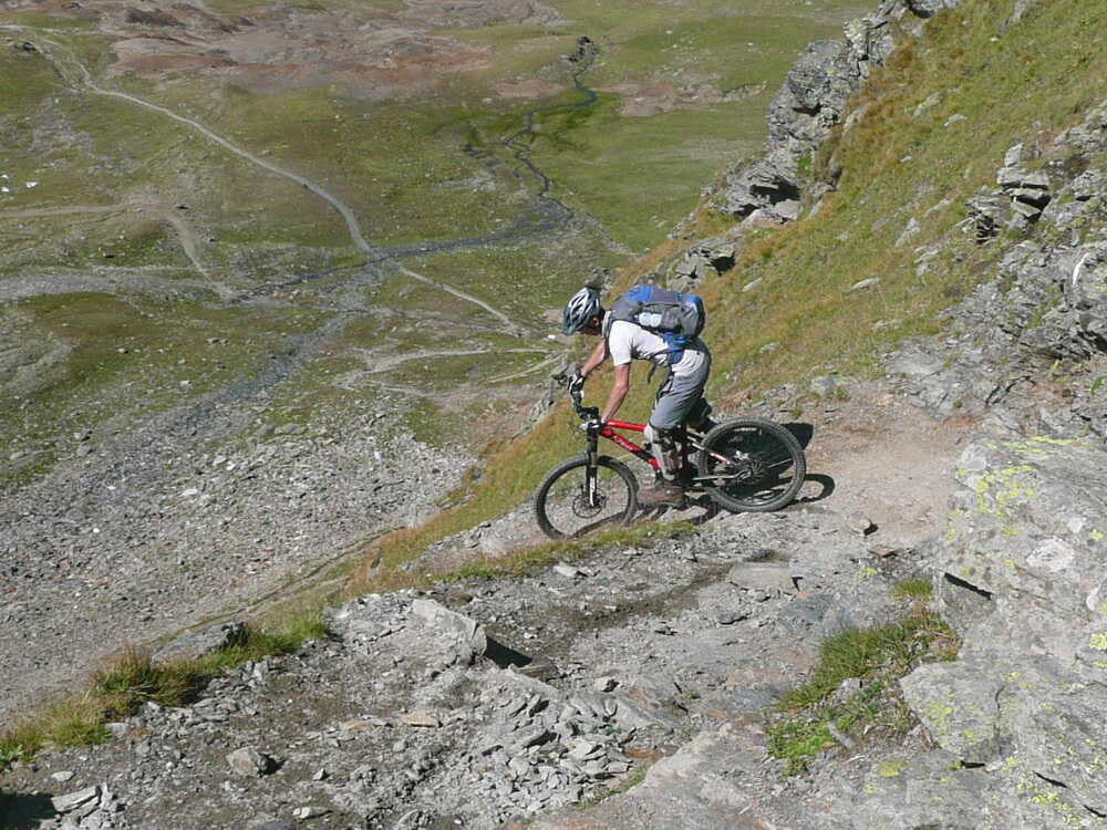 Abfahrt von der Schneebergscharte