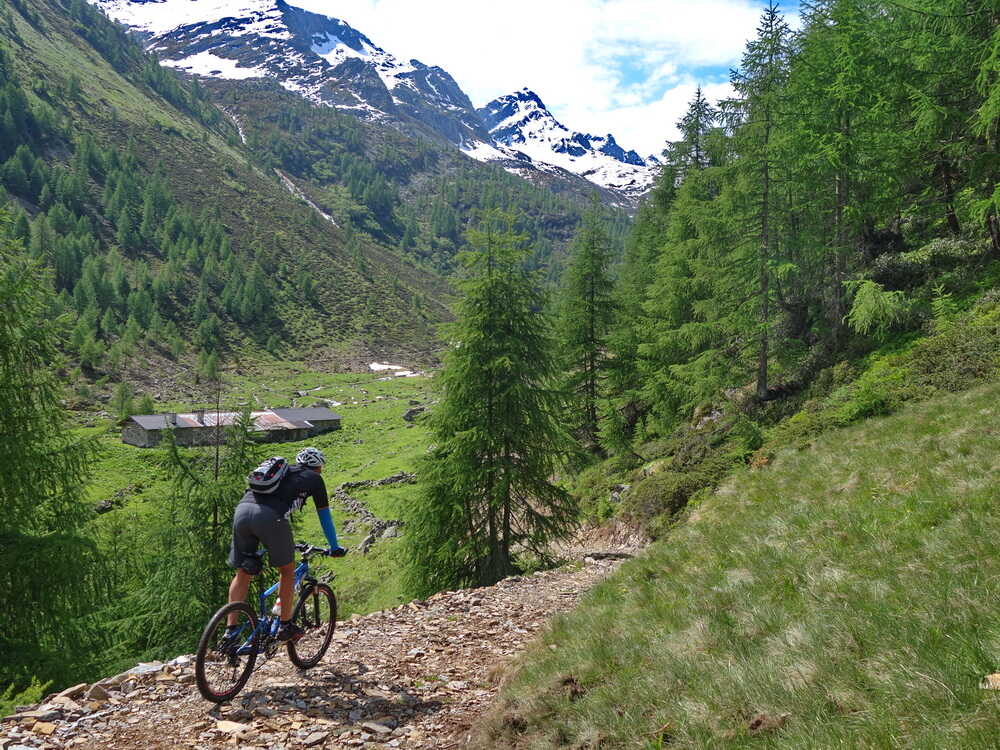 Anfahrt zur Alpe Guinzana
