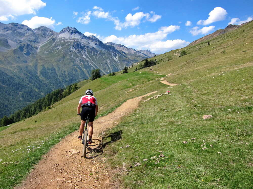 Höhentrail in Richtung Sesvenna-Hütte