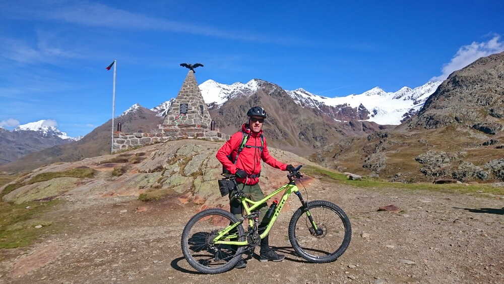 Sönke Olbrich am Rifugio Berni bei Albrecht-Route